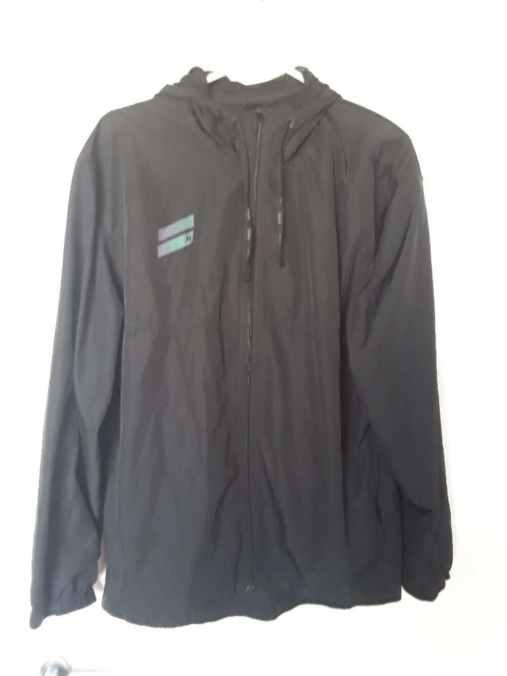 Hurley Men’s Lightweight Zip Jacket – Black – Size L
